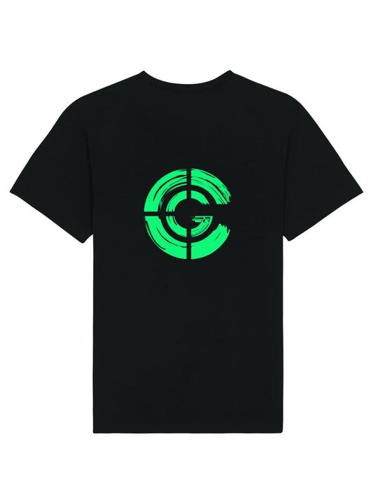 T-shirt Zwart 'Neon'